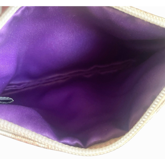 COACH Khaki/Gold Signature C Canvas Leather Trim Zip Clutch Wristlet Hang Tag - Picture 7 of 9